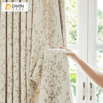 DIHIN HOME Pastoral Small Flowers Jacquard,Blackout Grommet Window Curtain For Living Room ,52x63-inch,1  Panel Roman Shades Curtains Window Blinds custom curtains blackout curtains curtains for living room sheer curtains curtain fabric linen curtains kitchen curtains velvet curtains pinch pleat curtains bay window curtains outdoor curtains pleated curtains floral curtains dining room curtains kitchen valances drapes for bedroom patio curtains nursery curtains grommet curtains