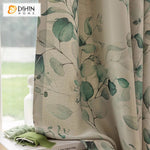 DIHIN HOME Pastoral Thickness Green Leaves Printed,Blackout Grommet Window Curtain Customized Curtain Drapes for Living Room Roman Shades Curtains Window Blinds custom curtains blackout curtains curtains for living room sheer curtains curtain fabric linen curtains kitchen curtains velvet curtains pinch pleat curtains bay window curtains outdoor curtains pleated curtains floral curtains dining room curtains kitchen valances drapes for bedroom patio curtains nursery curtains grommet curtains