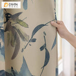 DIHIN HOME Pastoral Thickness Leaves Printed,Blackout Grommet Window Curtain Customized Curtain Drapes for Living Room Roman Shades Curtains Window Blinds custom curtains blackout curtains curtains for living room sheer curtains curtain fabric linen curtains kitchen curtains velvet curtains pinch pleat curtains bay window curtains outdoor curtains pleated curtains floral curtains dining room curtains kitchen valances drapes for bedroom patio curtains nursery curtains grommet curtains