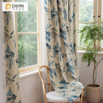 DIHIN HOME Pastoral Thickness Leaves Printed,Blackout Grommet Window Curtain Customized Curtain Drapes for Living Room Roman Shades Curtains Window Blinds custom curtains blackout curtains curtains for living room sheer curtains curtain fabric linen curtains kitchen curtains velvet curtains pinch pleat curtains bay window curtains outdoor curtains pleated curtains floral curtains dining room curtains kitchen valances drapes for bedroom patio curtains nursery curtains grommet curtains