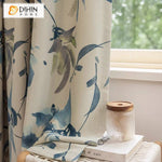 DIHIN HOME Pastoral Thickness Leaves Printed,Blackout Grommet Window Curtain Customized Curtain Drapes for Living Room Roman Shades Curtains Window Blinds custom curtains blackout curtains curtains for living room sheer curtains curtain fabric linen curtains kitchen curtains velvet curtains pinch pleat curtains bay window curtains outdoor curtains pleated curtains floral curtains dining room curtains kitchen valances drapes for bedroom patio curtains nursery curtains grommet curtains