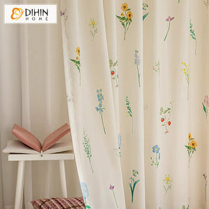 DIHIN HOME Pastoral Thickness Leaves Printed,Blackout Grommet Window Curtain for Living Room ,52x63-inch,1 Panel Roman Shades Curtains Window Blinds custom curtains blackout curtains curtains for living room sheer curtains curtain fabric linen curtains kitchen curtains velvet curtains pinch pleat curtains bay window curtains outdoor curtains pleated curtains floral curtains dining room curtains kitchen valances drapes for bedroom patio curtains nursery curtains grommet curtains