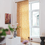 DIHIN HOME Pastoral Yellow Fabric White Flowers Printed,Blackout Grommet Window Curtain for Living Room ,52x63-inch,1 Panel Roman Shades Curtains Window Blinds custom curtains blackout curtains curtains for living room sheer curtains curtain fabric linen curtains kitchen curtains velvet curtains pinch pleat curtains bay window curtains outdoor curtains pleated curtains floral curtains dining room curtains kitchen valances drapes for bedroom patio curtains nursery curtains grommet curtains