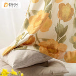 DIHIN HOME Pastoral Yellow Flowers Printed,Blackout Grommet Window Curtain Customized Curtain Drapes for Living Room Roman Shades Curtains Window Blinds custom curtains blackout curtains curtains for living room sheer curtains curtain fabric linen curtains kitchen curtains velvet curtains pinch pleat curtains bay window curtains outdoor curtains pleated curtains floral curtains dining room curtains kitchen valances drapes for bedroom patio curtains nursery curtains grommet curtains