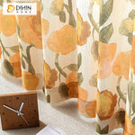 DIHIN HOME Pastoral Yellow Flowers Printed,Blackout Grommet Window Curtain Customized Curtain Drapes for Living Room Roman Shades Curtains Window Blinds custom curtains blackout curtains curtains for living room sheer curtains curtain fabric linen curtains kitchen curtains velvet curtains pinch pleat curtains bay window curtains outdoor curtains pleated curtains floral curtains dining room curtains kitchen valances drapes for bedroom patio curtains nursery curtains grommet curtains