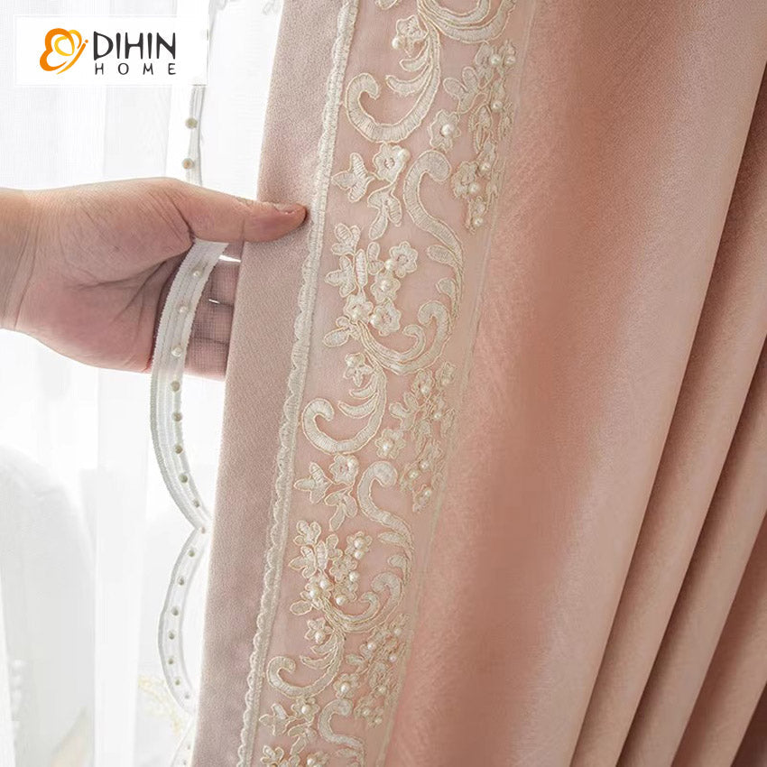 DIHIN HOME Pink Color Luxurious Valance,Blackout Curtains Grommet Window Curtain for Living Room Roman Shades Curtains Window Blinds custom curtains blackout curtains curtains for living room sheer curtains curtain fabric linen curtains kitchen curtains velvet curtains pinch pleat curtains bay window curtains outdoor curtains pleated curtains floral curtains dining room curtains kitchen valances drapes for bedroom patio curtains nursery curtains grommet curtains
