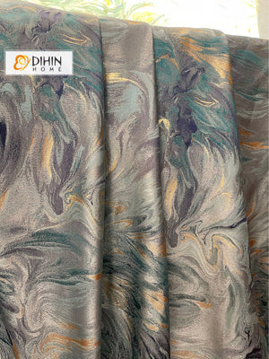 DIHINHOME Home Textile European Curtain DIHIN HOME American High Precision Printed,Grommet Window Curtain for Living Room
