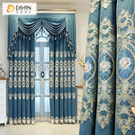DIHINHOME Home Textile European Curtain DIHIN HOME European Customized Valance,Blackout Curtains Grommet Window Curtain for Living Room ,52x84-inch,1 Panel