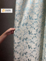 DIHINHOME Home Textile European Curtain DIHIN HOME European Luxury High Precision Abstract Jacquard,Grommet Window Curtain for Living Room