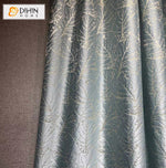 DIHINHOME Home Textile European Curtain DIHIN HOME European Luxury High Precision Leaves Jacquard,Grommet Window Curtain for Living Room