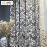 DIHINHOME Home Textile European Curtain DIHIN HOME European Luxury Tree and Bird Jacquard,Grommet Window Curtain for Living Room