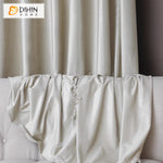 DIHINHOME Home Textile European Curtain DIHIN HOME European Luxury Velevet Fabric Cream White Color,Grommet Window Curtain for Living Room,Customzied Curtains