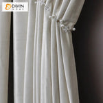 DIHINHOME Home Textile European Curtain DIHIN HOME European Luxury Velevet Fabric Cream White Color,Grommet Window Curtain for Living Room,Customzied Curtains