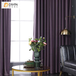 DIHINHOME Home Textile European Curtain DIHIN HOME European Luxury Velevet Purple Color,Grommet Window Curtain for Living Room,Customzied Curtains