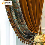 DIHINHOME Home Textile European Curtain DIHIN HOME European Luxury With Lace Balls,Grommet Window Curtain for Living Room,Customzied Curtains