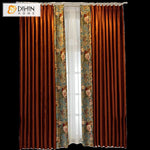 DIHINHOME Home Textile European Curtain DIHIN HOME European Pastoral Floral,Grommet Window Curtain for Living Room,Customzied Curtains