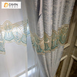 DIHINHOME Home Textile European Curtain DIHIN HOME Luxury Valance,Blackout Curtains Grommet Window Curtain for Living Room ,52x84-inch,1 Panel