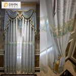 DIHINHOME Home Textile European Curtain DIHIN HOME Luxury Valance,Blackout Curtains Grommet Window Curtain for Living Room ,52x84-inch,1 Panel