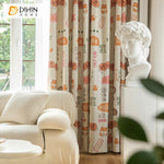 DIHINHOME Home Textile Kid's Curtain DIHIN HOME Cartoon Printed,Grommet Window Curtain for Living Room,52x63-inch,1 Panel