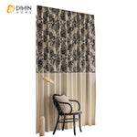 DIHINHOME Home Textile Modern Curtain DIHIN HOME American Retro Printed,Grommet Window Curtain for Living Room,52x63-inch,1 Panel