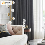 DIHINHOME Home Textile Modern Curtain DIHIN HOME Modern Cotton Linen Grey Color,Grommet Window Curtain for Living Room,Customzied Curtains