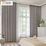 DIHINHOME Home Textile Modern Curtain DIHIN HOME Modern High Quality Thickness Grey,Blackout Grommet Window Curtain for Living Room,52x63-inch,1 Panel