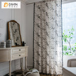 DIHINHOME Home Textile Modern Curtain DIHIN HOME Modern Marble Texture Painting Printed,Blackout Grommet Window Curtain for Living Room ,52x63-inch,1 Panel