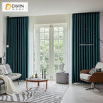 DIHINHOME Home Textile Modern Curtain DIHIN HOME Modern Solid Color,Blackout Grommet Window Curtain for Living Room,52x63-inch,1 Panel