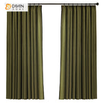 DIHINHOME Home Textile Modern Curtain DIHIN HOME Modern Thickness Green Fabric With Black Edge,Blackout Grommet Window Curtain for Living Room,52x63-inch,1 Panel