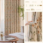 DIHINHOME Home Textile Modern Curtain DIHIN HOME Pastoral Printed,Blackout Grommet Window Curtain for Living Room,P007