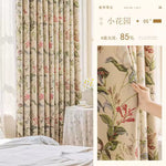DIHINHOME Home Textile Modern Curtain DIHIN HOME Pastoral Printed,Blackout Grommet Window Curtain for Living Room,P012