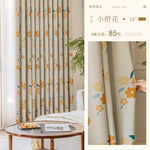 DIHINHOME Home Textile Modern Curtain DIHIN HOME Pastoral Printed,Blackout Grommet Window Curtain for Living Room,P014