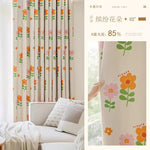 DIHINHOME Home Textile Modern Curtain DIHIN HOME Pastoral Printed,Blackout Grommet Window Curtain for Living Room,P030
