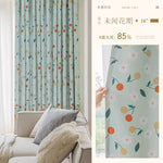 DIHINHOME Home Textile Modern Curtain DIHIN HOME Pastoral Printed,Blackout Grommet Window Curtain for Living Room,P042