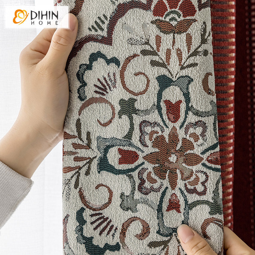 DIHINHOME Home Textile Pastoral Curtain Custom Order