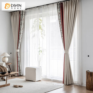 DIHINHOME Home Textile Pastoral Curtain Custom Order