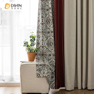 DIHINHOME Home Textile Pastoral Curtain Custom Order