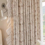 DIHINHOME Home Textile Pastoral Curtain DIHIN HOME Pastoral Curtains With White Laces,Blackout Grommet Window Curtain for Living Room,52x63-inch,1 Panel