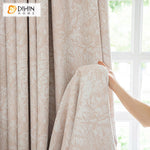 DIHINHOME Home Textile Pastoral Curtain DIHIN HOME Pastoral Flowers Printed,Blackout Grommet Window Curtain for Living Room ,52x63-inch,1 Panel