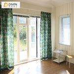 DIHINHOME Home Textile Pastoral Curtain DIHIN HOME Pastoral Green Lemon Printed,Grommet Window Curtain for Living Room,52x63-inch,1 Panel