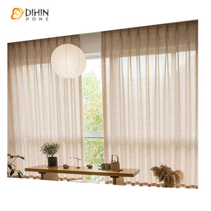 DIHINHOME Home Textile Sheer Curtain Copy of DIHIN HOME Modern Blue Striped,Blackout Grommet Window Sheer Curtain for Living Room,52x63-inch,1 Panel