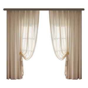 DIHINHOME Home Textile Sheer Curtain DIHIN HOME Modern Luxury Fabrics,Blackout Grommet Window Sheer Curtain for Living Room,52x63-inch,1 Panel