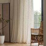 DIHINHOME Home Textile Sheer Curtain DIHIN HOME Modern Natural Linen,Blackout Grommet Window Sheer Curtain for Living Room,52x63-inch,1 Panel