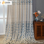 DIHINHOME Home Textile Sheer Curtain DIHIN HOME New Arrival Embroidered,Grommet Window Sheer Curtain for Living Room ,52x63-inch,1 Panel