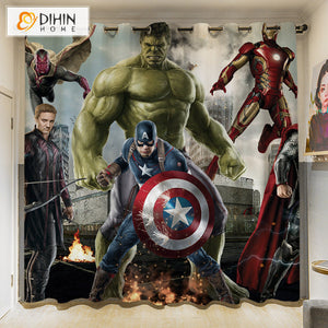 DIHIN HOME 3D Cartoon Printed High Blackout Curtains,Window Curtains Grommet Curtain For Living Room,1 Panel Included,DH056 Roman Shades Curtains Window Blinds custom curtains blackout curtains curtains for living room sheer curtains curtain fabric linen curtains kitchen curtains velvet curtains pinch pleat curtains bay window curtains outdoor curtains pleated curtains floral curtains dining room curtains kitchen valances drapes for bedroom patio curtains nursery curtains grommet curtains