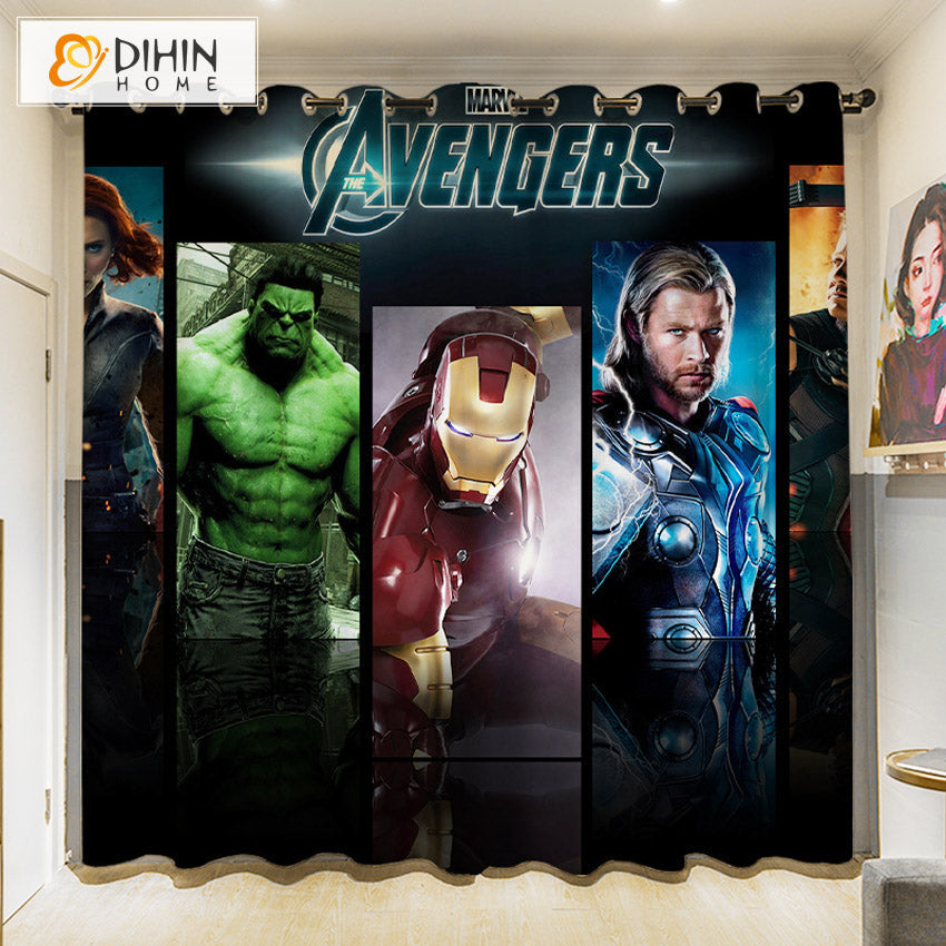 DIHIN HOME 3D Cartoon Printed High Blackout Curtains,Window Curtains Grommet Curtain For Living Room,1 Panel Included,DH058 Roman Shades Curtains Window Blinds custom curtains blackout curtains curtains for living room sheer curtains curtain fabric linen curtains kitchen curtains velvet curtains pinch pleat curtains bay window curtains outdoor curtains pleated curtains floral curtains dining room curtains kitchen valances drapes for bedroom patio curtains nursery curtains grommet curtains