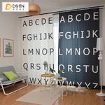 DIHIN HOME 3D Printed Alphabet Blackout Curtains,Window Curtains Grommet Curtain For Living Room ,39x102-inch,2 Panels Included Roman Shades Curtains Window Blinds custom curtains blackout curtains curtains for living room sheer curtains curtain fabric linen curtains kitchen curtains velvet curtains pinch pleat curtains bay window curtains outdoor curtains pleated curtains floral curtains dining room curtains kitchen valances drapes for bedroom patio curtains nursery curtains grommet curtains