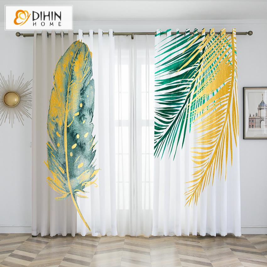 DIHIN HOME 3D Printed Autumn Leaves Blackout Curtains,Window Curtains Grommet Curtain For Living Room ,39x102-inch,2 Panels Included Roman Shades Curtains Window Blinds custom curtains blackout curtains curtains for living room sheer curtains curtain fabric linen curtains kitchen curtains velvet curtains pinch pleat curtains bay window curtains outdoor curtains pleated curtains floral curtains dining room curtains kitchen valances drapes for bedroom patio curtains nursery curtains grommet curtains