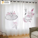 DIHIN HOME 3D Printed Ballet Girls Blackout Curtains,Window Curtains Grommet Curtain For Living Room ,39x102-inch,2 Panels Included Roman Shades Curtains Window Blinds custom curtains blackout curtains curtains for living room sheer curtains curtain fabric linen curtains kitchen curtains velvet curtains pinch pleat curtains bay window curtains outdoor curtains pleated curtains floral curtains dining room curtains kitchen valances drapes for bedroom patio curtains nursery curtains grommet curtains