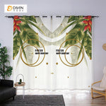 DIHIN HOME 3D Printed Banana Leaf Blackout Curtains ,Window Curtains Grommet Curtain For Living Room ,39x102-inch,2 Panels Included Roman Shades Curtains Window Blinds custom curtains blackout curtains curtains for living room sheer curtains curtain fabric linen curtains kitchen curtains velvet curtains pinch pleat curtains bay window curtains outdoor curtains pleated curtains floral curtains dining room curtains kitchen valances drapes for bedroom patio curtains nursery curtains grommet curtains